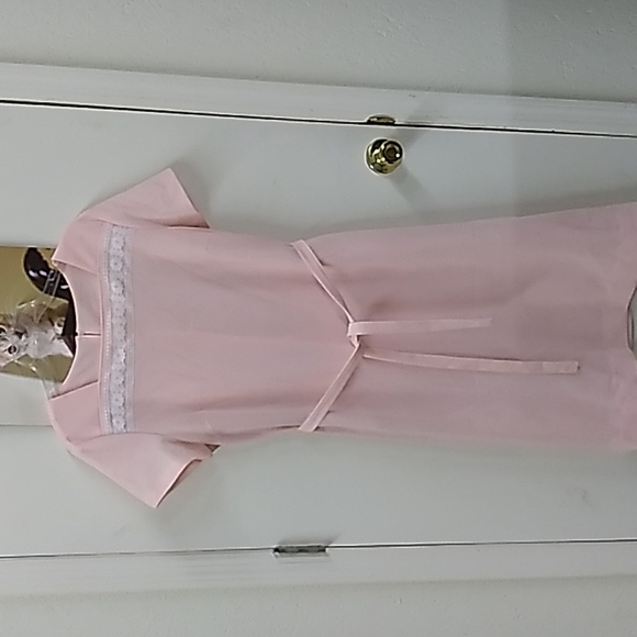 Vintage pink plus size dress - Picture 4 of 5